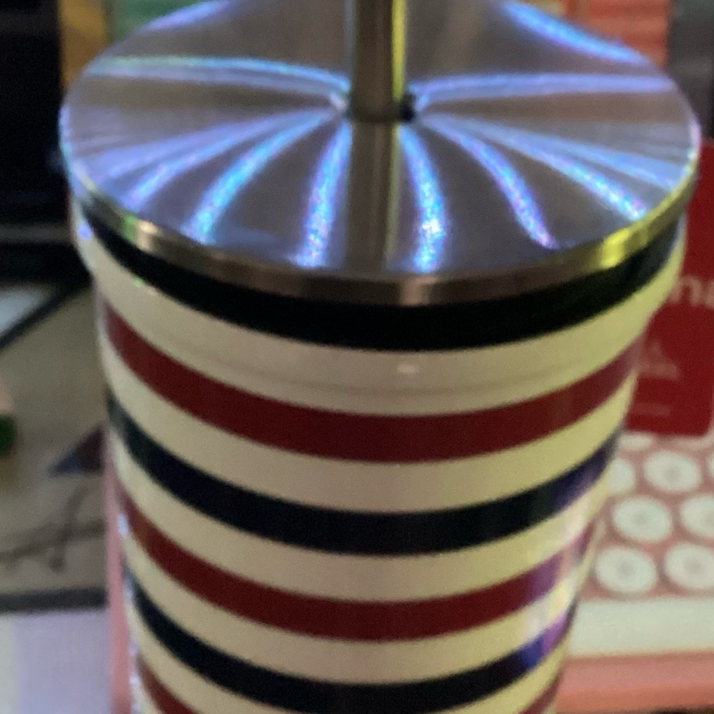Striped Stainless Steel Tumbler
